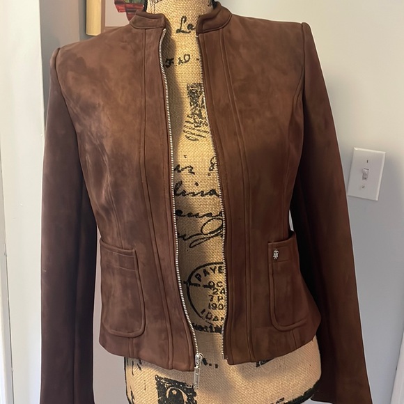 Tommy Hilfiger Jackets & Blazers - NWT Tommy Hilfiger Suede Fitted Jacket
